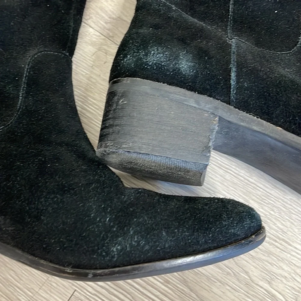 Steve Madden Black Suede Tyga Boots
